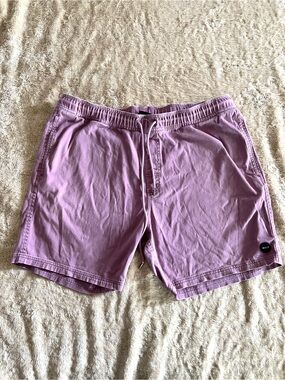 RVCA Men's Lavender Casual Shorts Size XXL